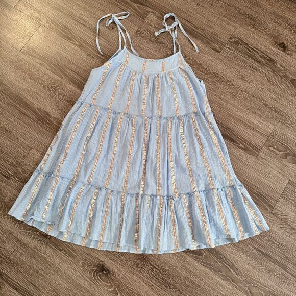 Roller Rabbit Lurex Tokano Dress Blue - Picture 5 of 5